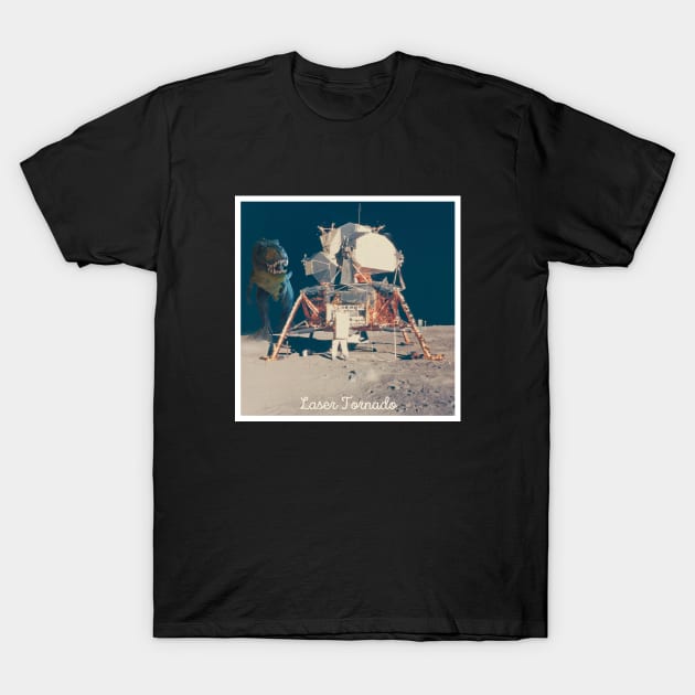 Moon T-Rex T-Shirt by Laser Tornado